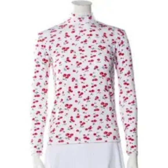 HVN cherry turtleneck - Picture 2 of 4